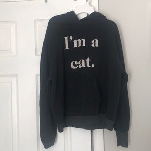 Wildfox cat hoodie with ears